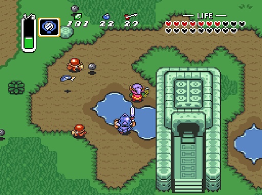 More detailed effect of the same situation in A Link to the Past