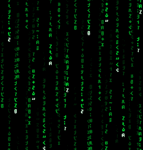 The Matrix Character Scroll