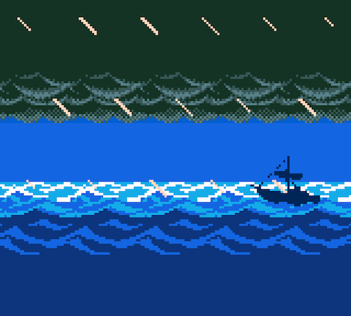 The opening scene of Link’s Awakening
