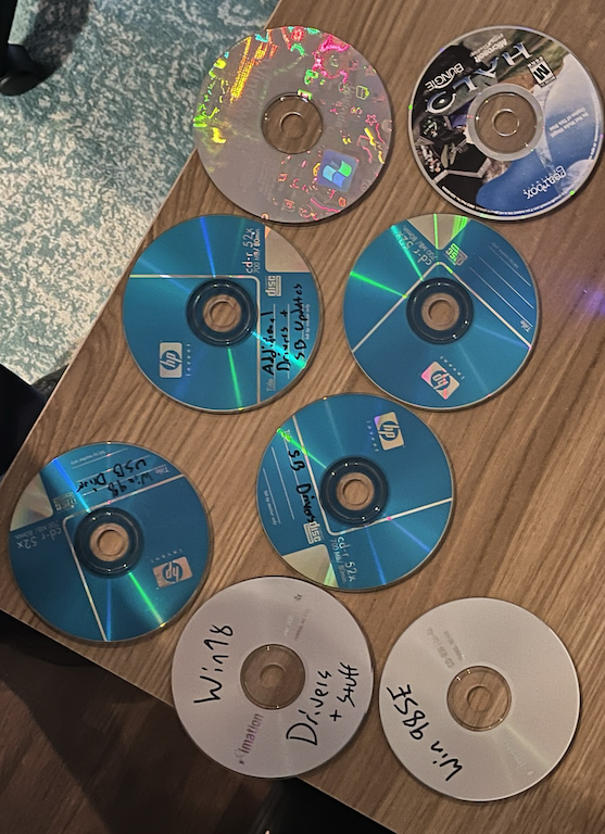 My collection of CD-Rs burnt trying to get USB to work