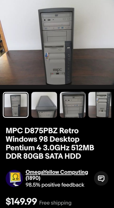 The original eBay listing for ‘The Beige Beast’