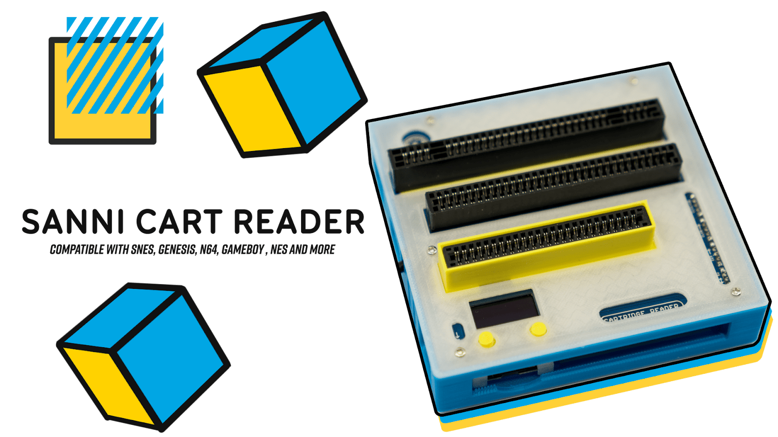 The Sanni Cart Reader is an open-source project that can be built yourself or purchased from a variety of Etsy or eBay sellers