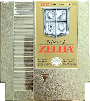 The gold cart was such a big deal that Nintendo even cut a hole in the cardboard packaging to show it off