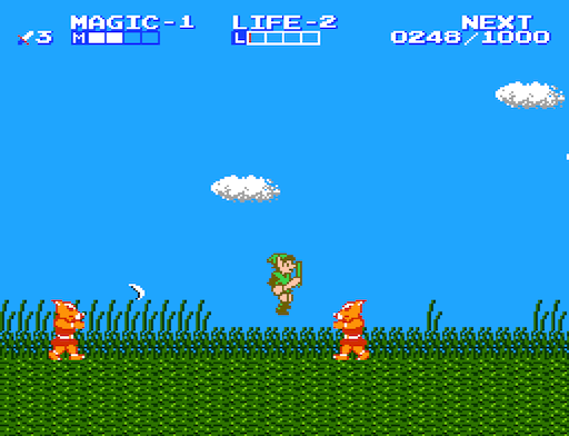 The colorful sprites and enviroments are best seen in the action scenes