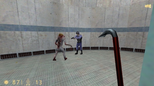 “What the hell are these things? And why are they wearing Science Team uniforms?”
